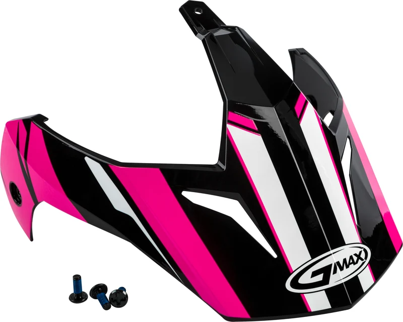 Visor Vertical Black/Pink W/Screws Gm-11