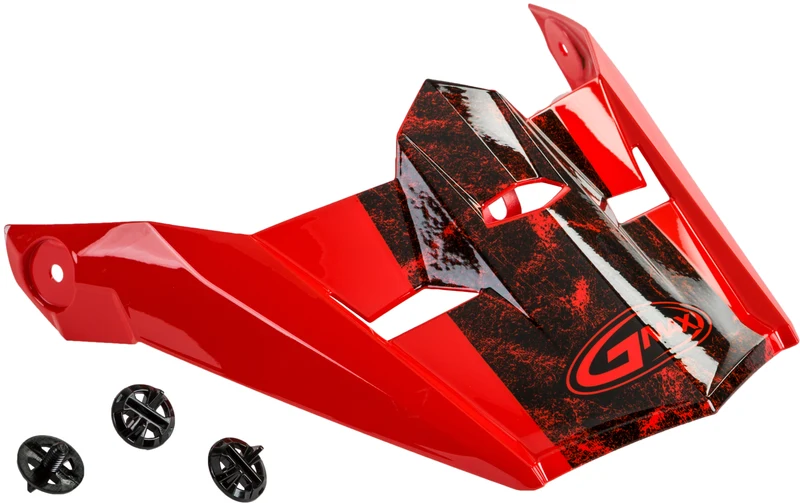 Visor W/Screws Dominant Mx-46y Red/Black/White Ys-Yl