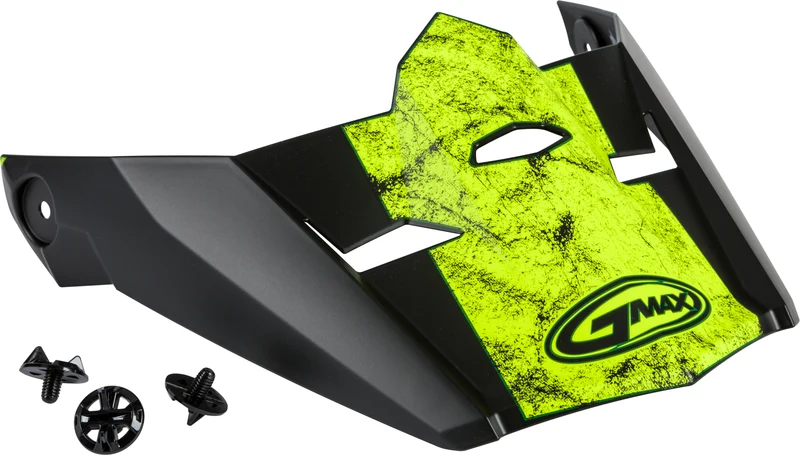 Visor W/Screws Dominant Mx-46 Matte Black/Hi-Vis Md-2x