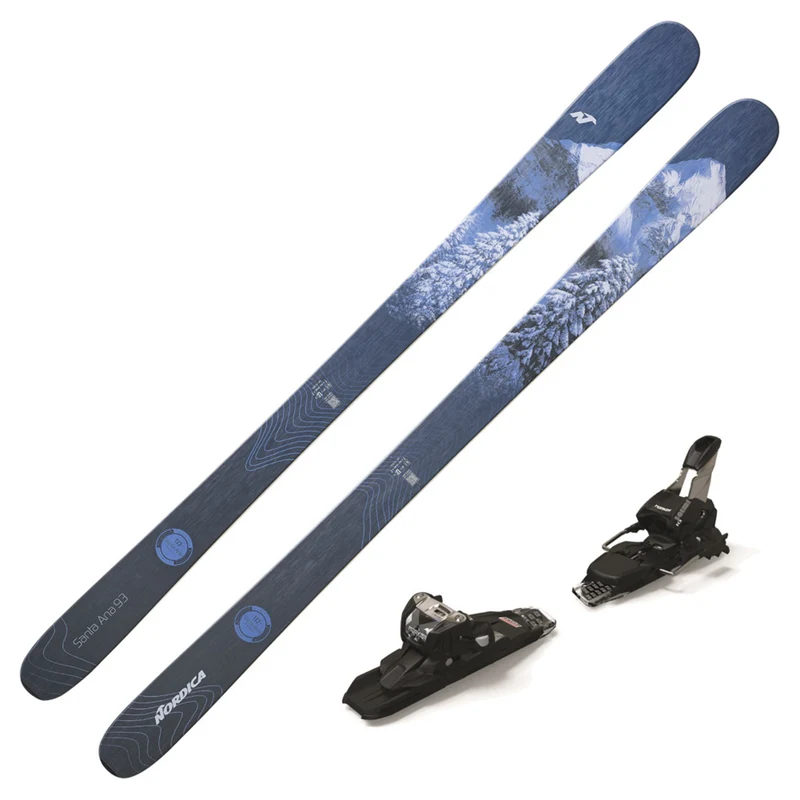 2023 Nordica Santa Ana 93 Women's DEMO Skis w/ Marker Squire 11 TCX DEMO Binding