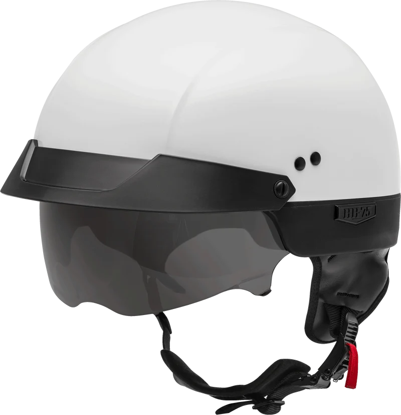 Hh-75 Half Helmet White Xs