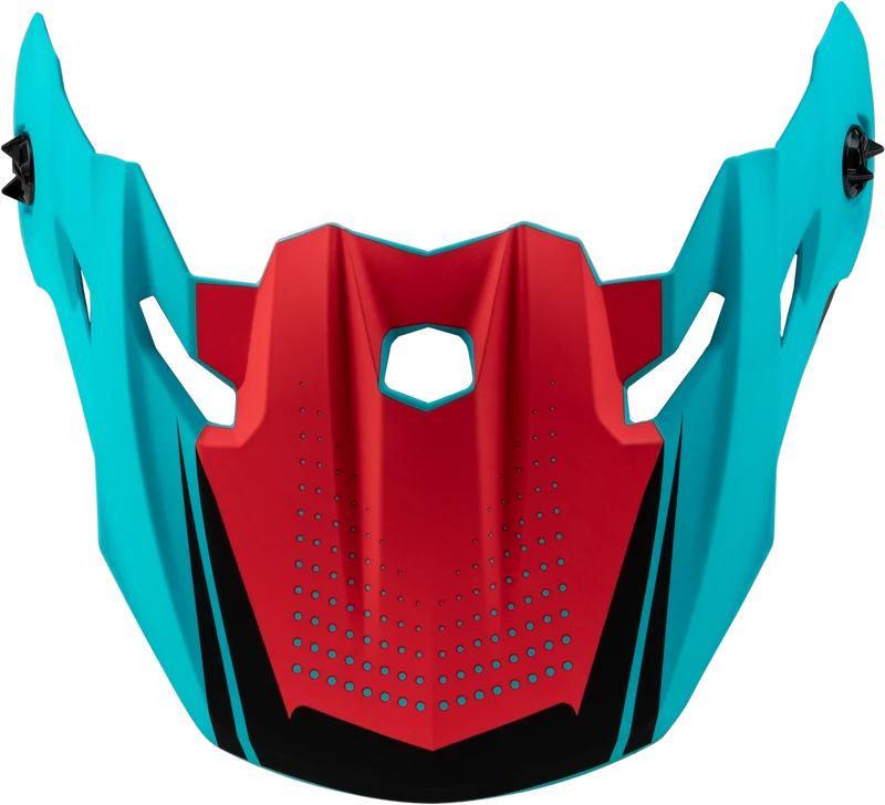 Mx-96 502 Visor W/Screws Matte Blue/Red