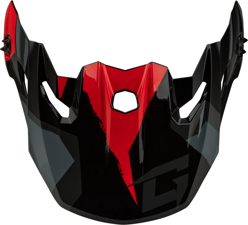 Mx-96 Splinter Visor W/Screws Black/Red