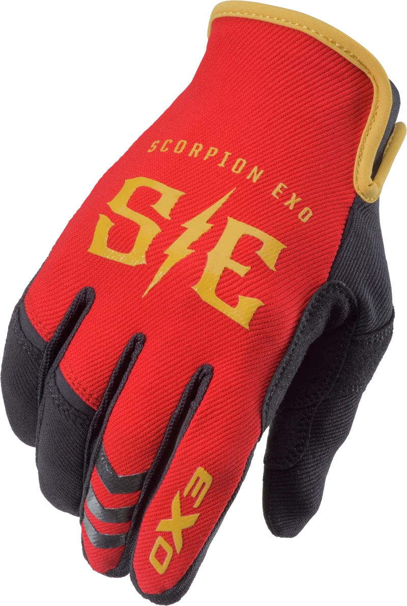 Air-Stretch Gloves Charge Red/Gold Xl