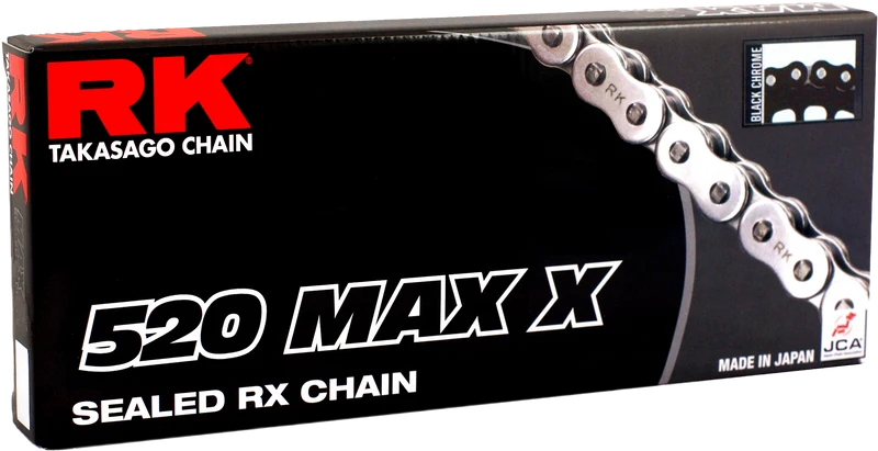 Excel Wheel components 520maxx Drive Chain Blk/Chrome 520 X 120 691-19120BC