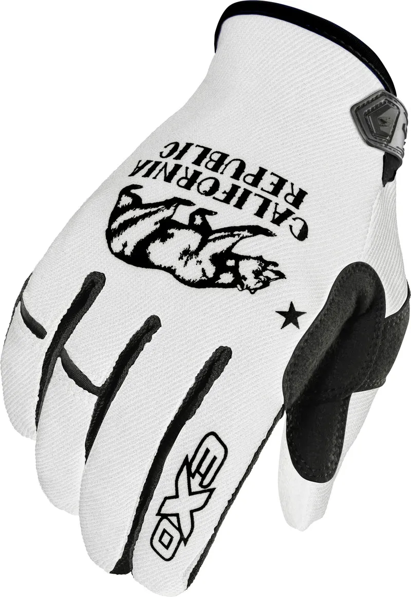 Moto-Flex Gloves Golden State White/Black Xl