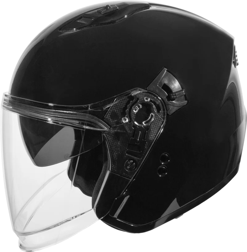 Of-87 Helmet W/Led Light Black Sm