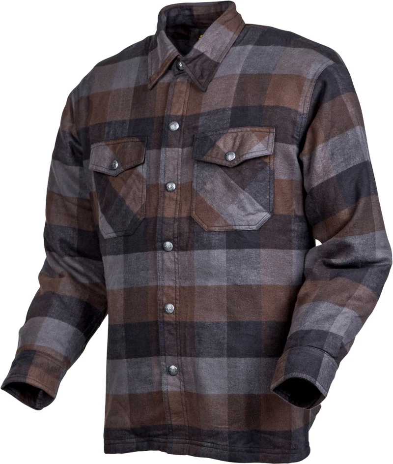 Covert Moto Flannel Black/Brown/Grey Xl