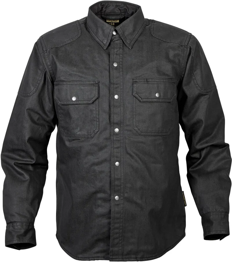 Covert Wax Riding Shirt Black Sm