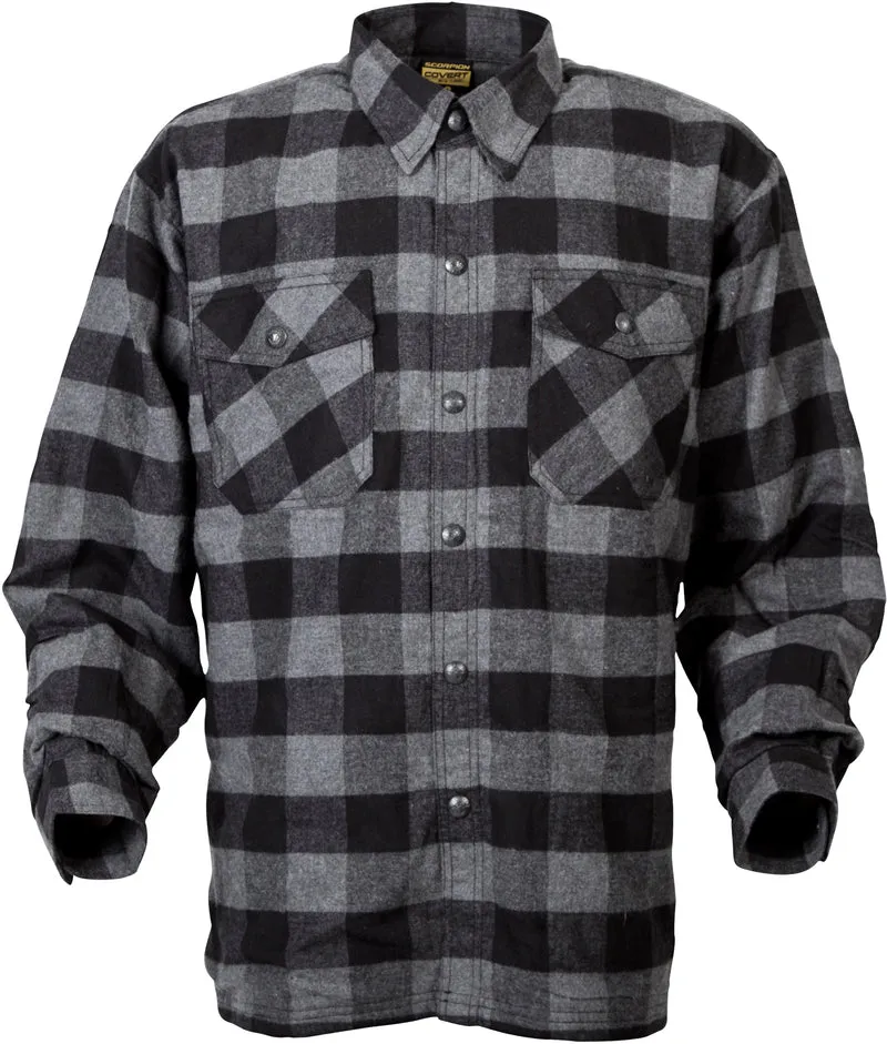 Covert Moto Flannel Black/Grey 3x