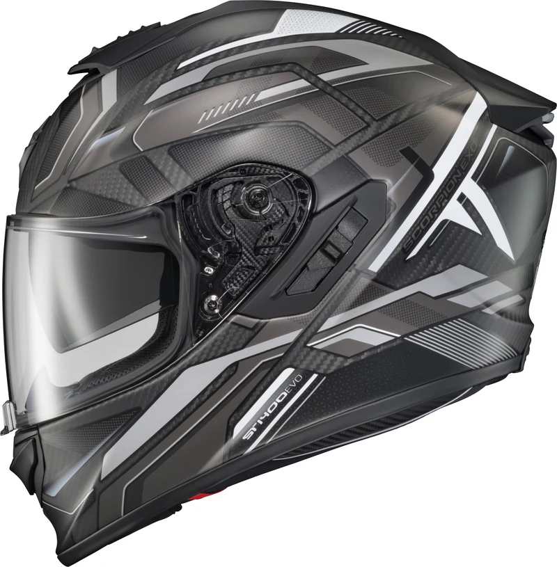 Exo-St1400 Evo Carbon Helmet Hex Matte Grey Lg