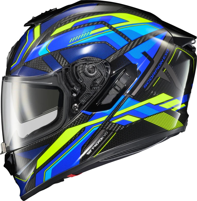 Exo-St1400 Evo Carbon Helmet Hex Gloss Blue 2x