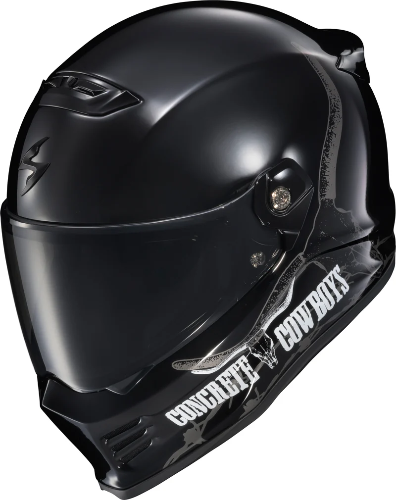 Covert Fx Full Face Helmet Concrete Cowboys Gloss Blk Md