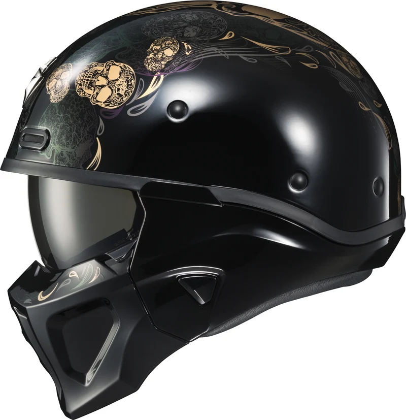 Covert X Open-Face Helmet Kalavera 2x