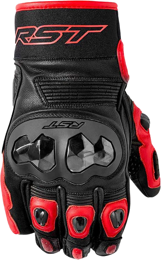 RST Freestyle 3 D3o Glove Black/Red Leather 2xl 556-3668212