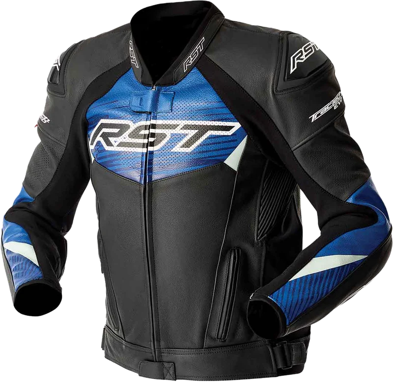 IN STOCK RST Tractech Evo D3o Jacket Blk/Blue Leather 2x 556-3635348
