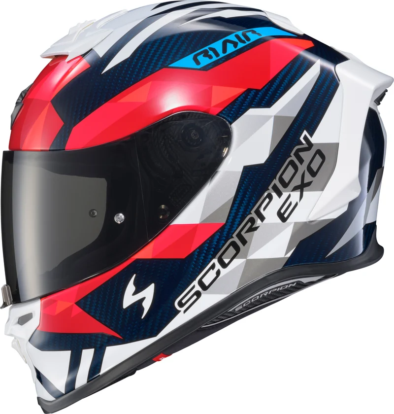 Exo-R1 Air Full Face Helmet Carbon Rastor Red/Wht/Blue 2x