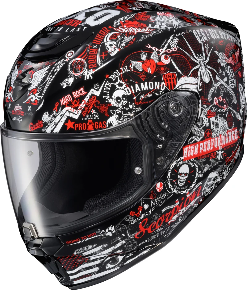 Exo-R330 Full Face Helmet Shake 2 Red Xl