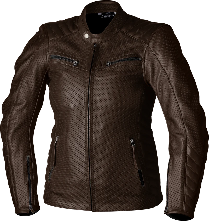 RST Ladies Roadster Air Ce Jacket Brown Leather 3xl 556-3538120