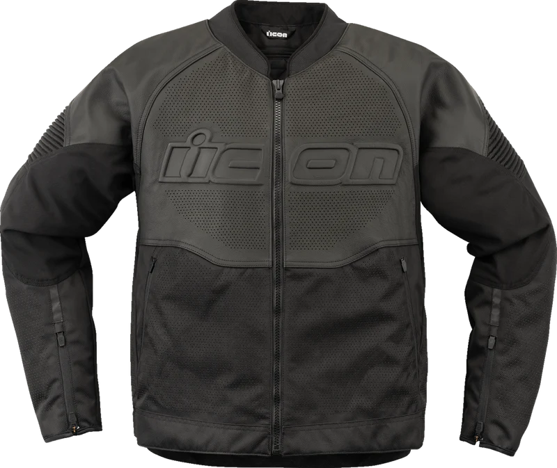 ICON Overlord3™ Leather Jacket - Black - Large 2810-4114