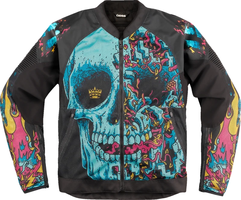 IN STOCK ICON Overlord3 Mesh Munchies™ Jacket - Teal - 3XL 2820-6729
