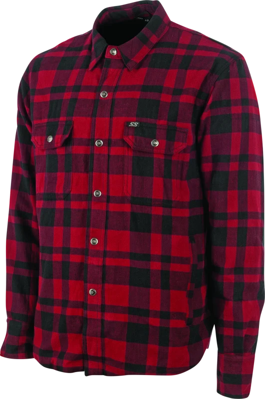 Speed and Strength Black 9 2.0 Moto Shirt Red - 2XL