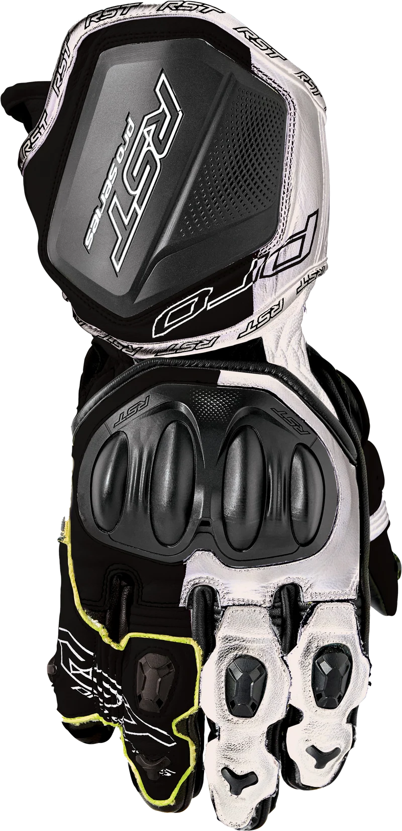 RST Pro Series Gp D3o Gloves Black/White Leather Sm 556-3715608