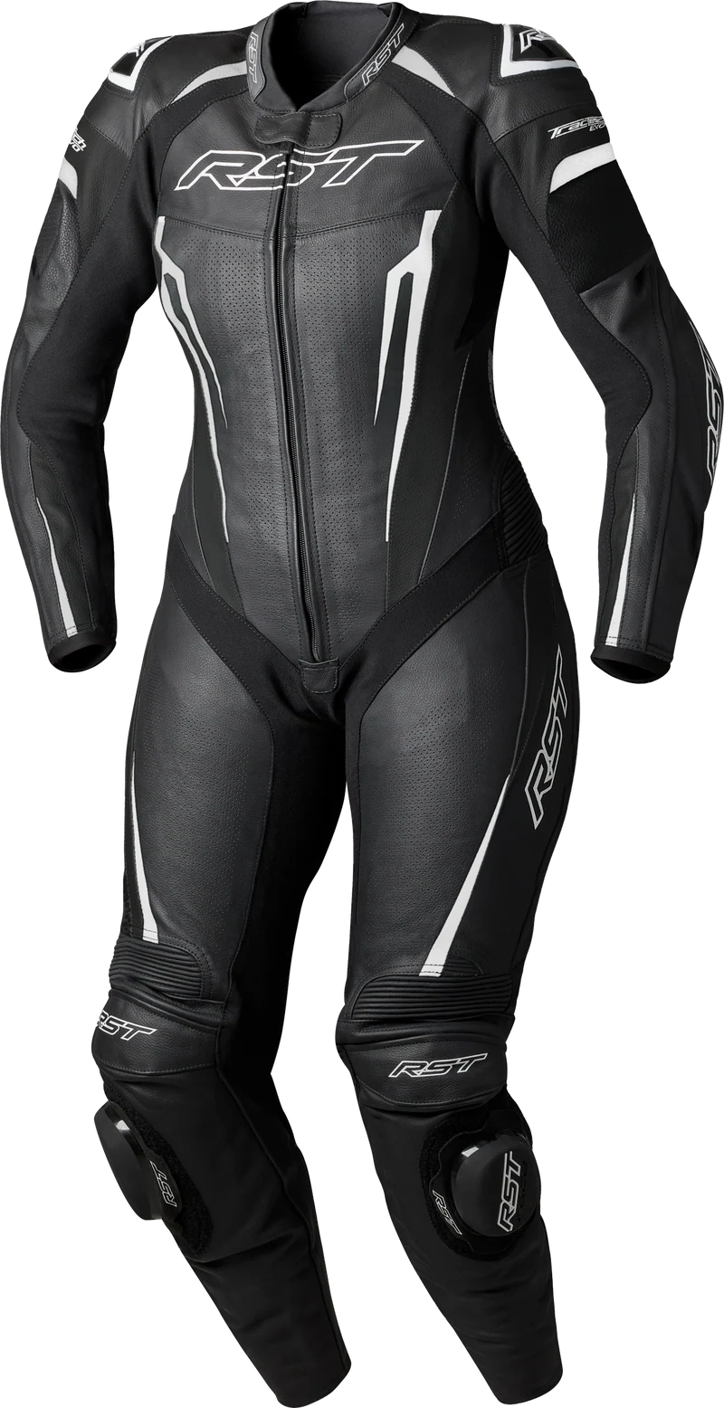 RST Womens Tractech Evo D3o Suit Black/White Leather Xl 556-3706016