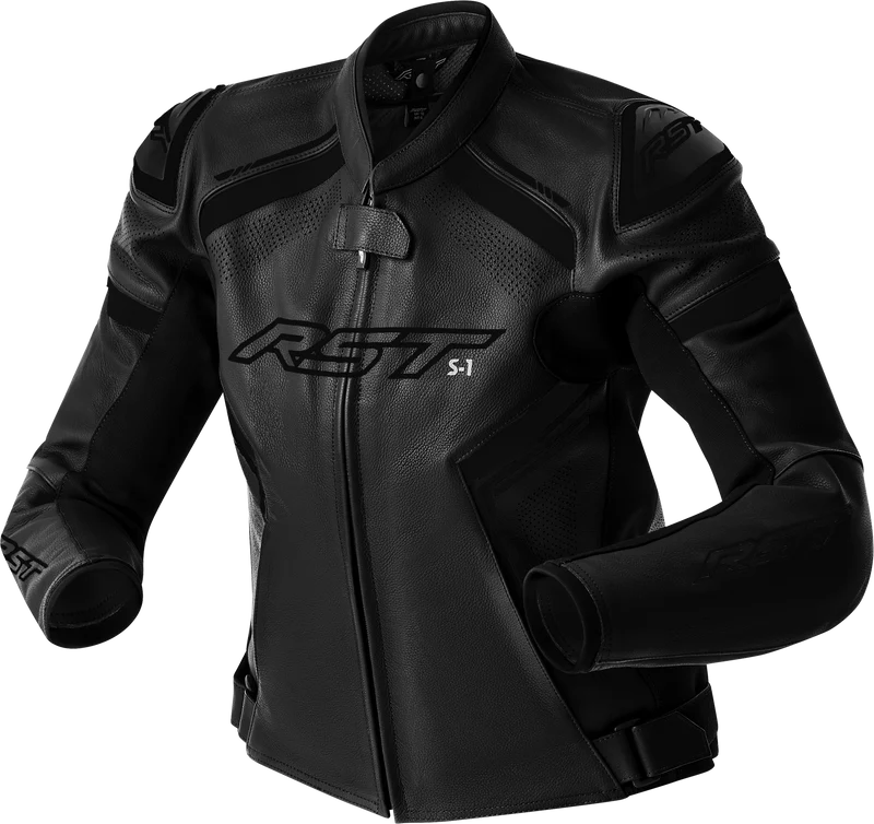 RST Womens S1 D3o Leather Jacket Black/White 3xl 556-3626020