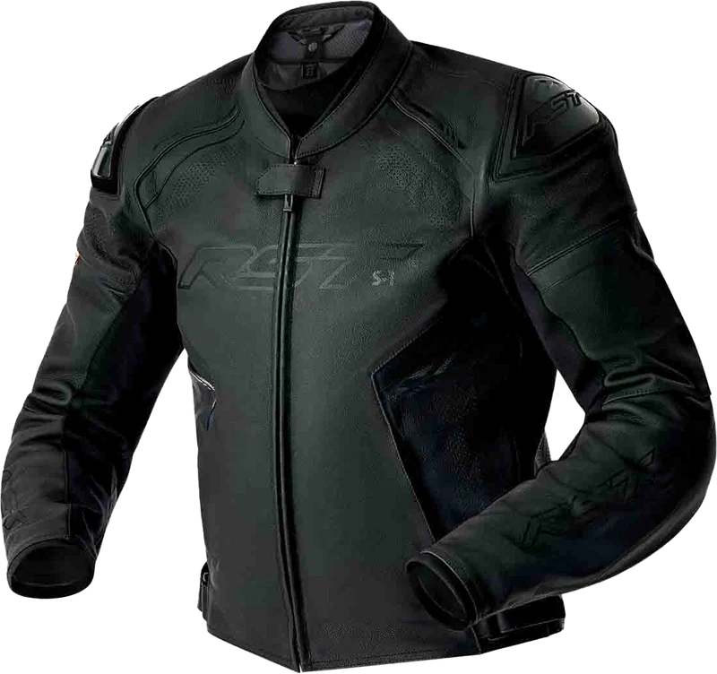RST Womens S1 D3o Leather Jacket Black/White Xs 556-3626008