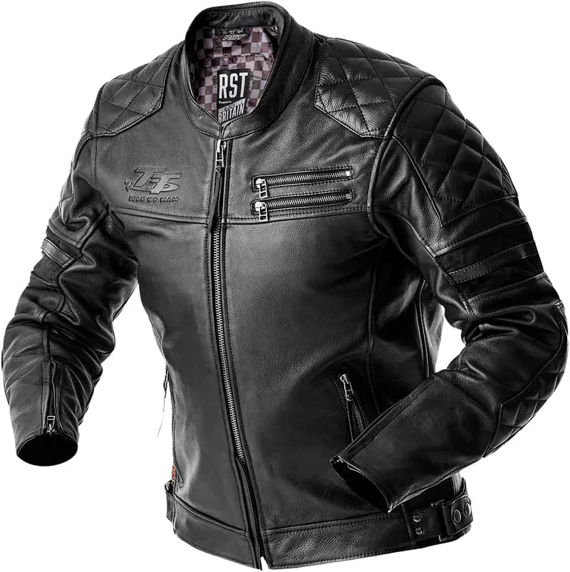 RST Hillberry D3o Jacket Black Leather 2xl 556-3639048