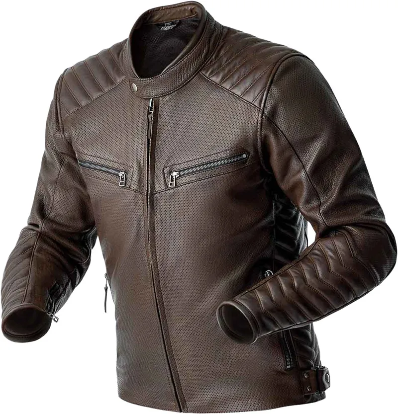 RST Roadster Air D3o Jacket Brown Leather 4xl 556-3638152