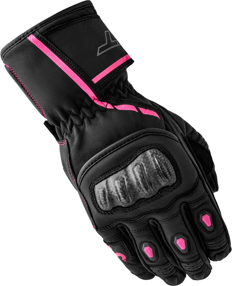 RST Womens S1 Glove Black/Pink Leather Xl 556-3653109