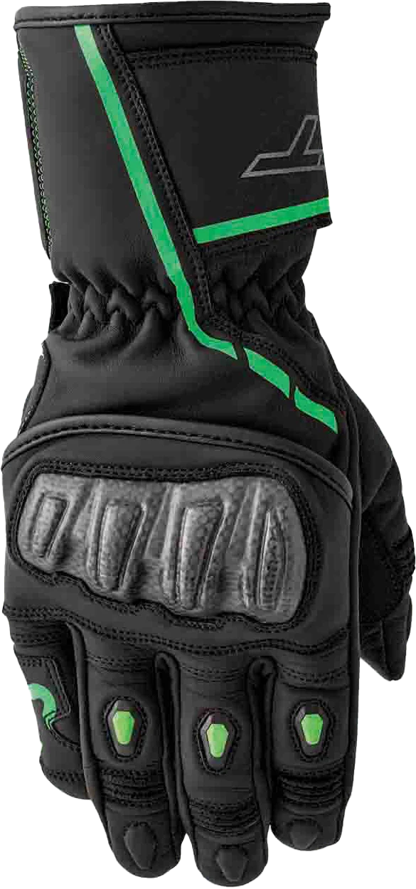 RST S1 Glove Blk/Flo-Green Leather 2xl 556-3650212