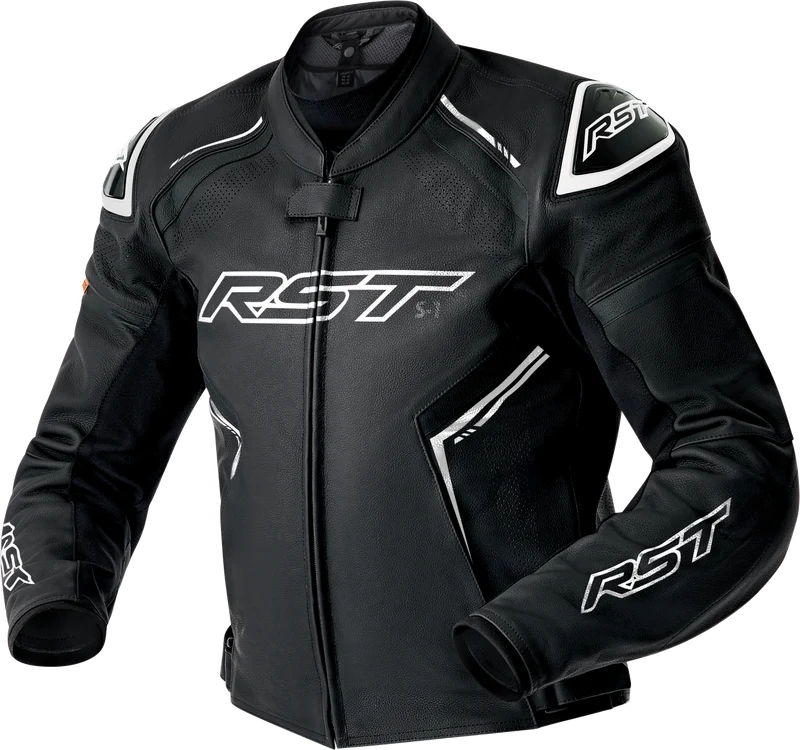 RST S1 D3o Leather Jacket Blk/Whi 5x 556-3605154