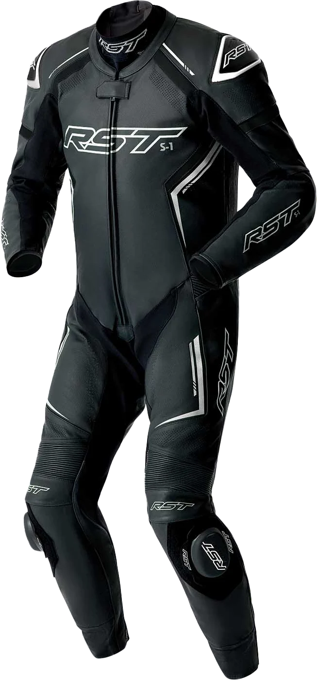 RST S1 D3o Suit Blk/Whi Leather Xs 556-3604138