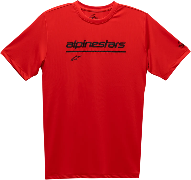 Open Box new ALPINESTARS Tech Line Up Performance T-Shirt - Red - Large 12117380030L