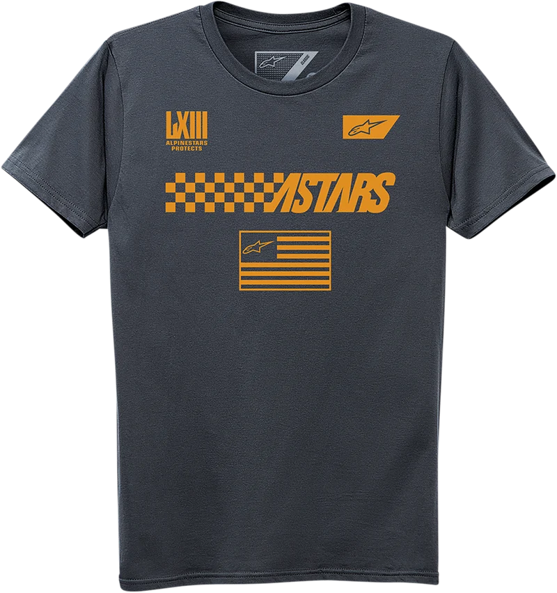 Open Box new ALPINESTARS Front T-Shirt - Charcoal - XL 12307211118XL