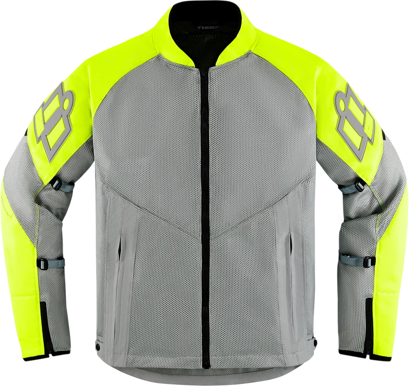 IN STOCK ICON Mesh AF™ Jacket - Gray/Hi-Vis - 2XL 2820-5948