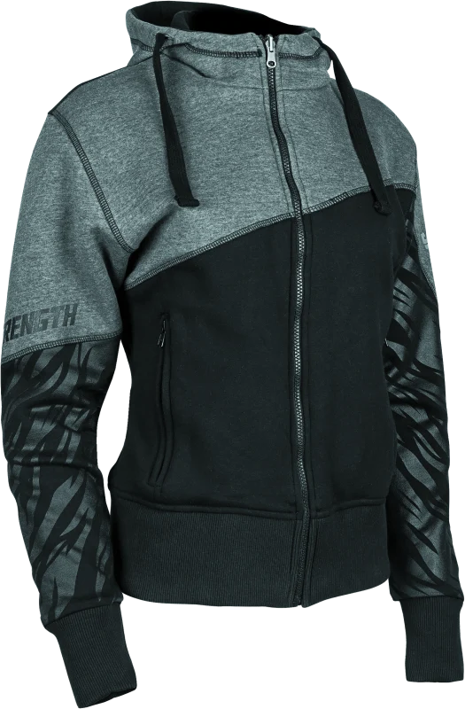 Speed and Strength Cat Outa Hell Hoody Grey/Black Womens - 4XL