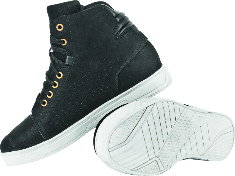Speed and Strength Mad Dash Leather Shoes Black/White Womens Size - 9
