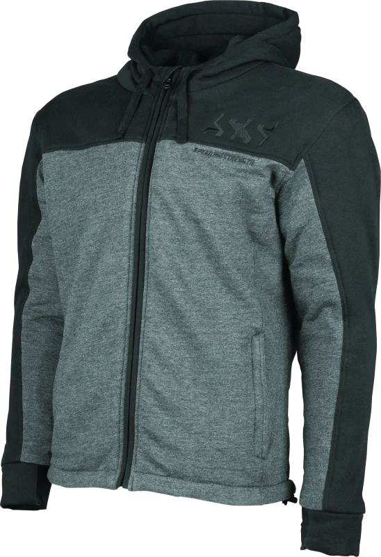 Speed and Strength Hammer Down Armored Hoody Black/Grey - Medium