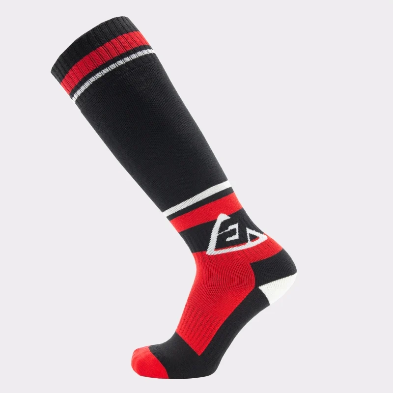 Answer Moto Socks Black/Red - Small/Medium