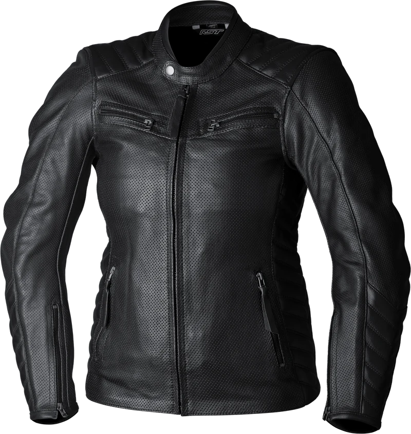IN STOCK RST Ladies Roadster Air Ce Jacket Black Leather Lg 556-3538014