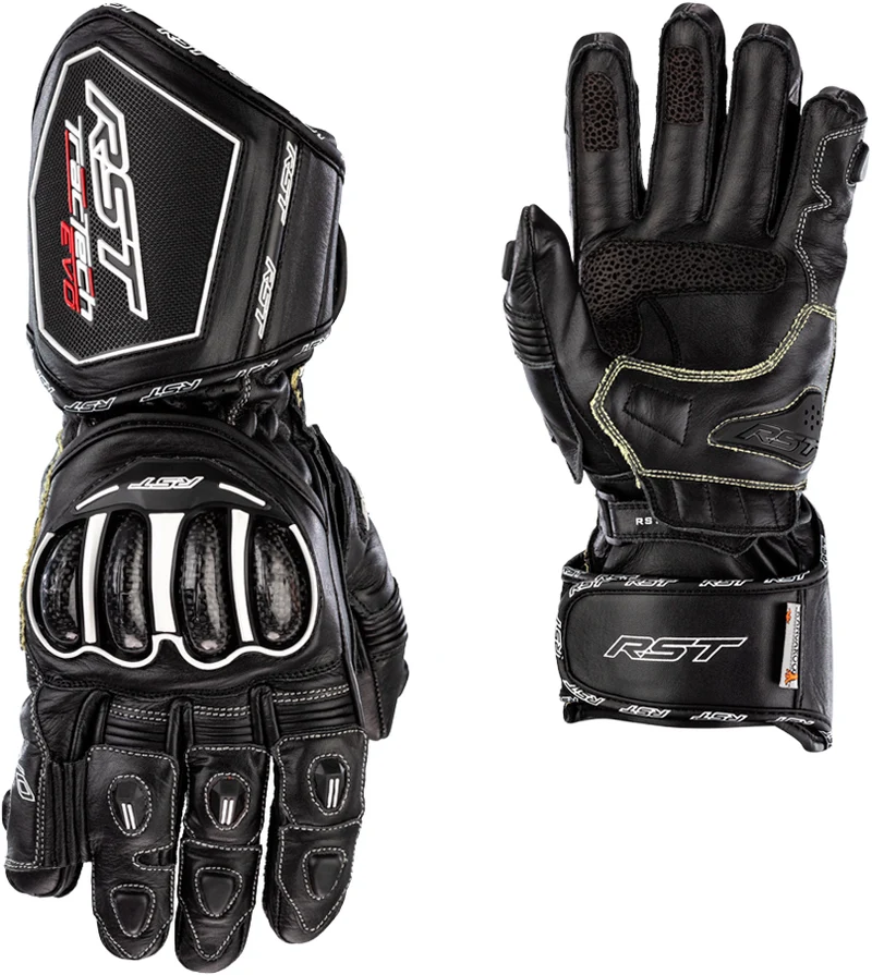 RST Womens Tractech Evo 4 Ce Glove Black Leather Md 556-3495007