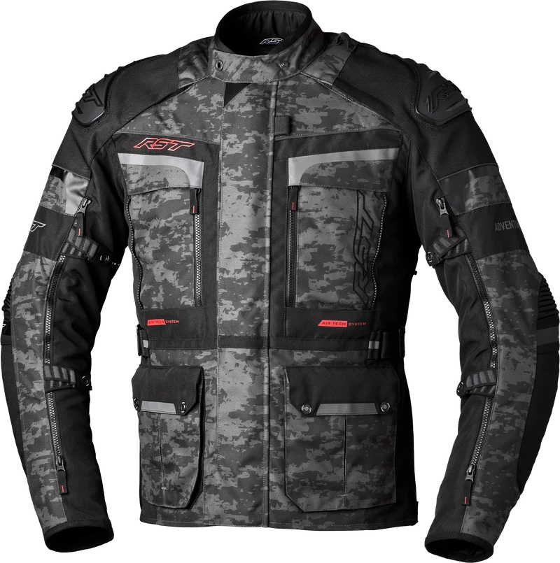 RST Pro Series Adventure-X Ce Jacket Grey Camo Textile 2xl 556-2409248