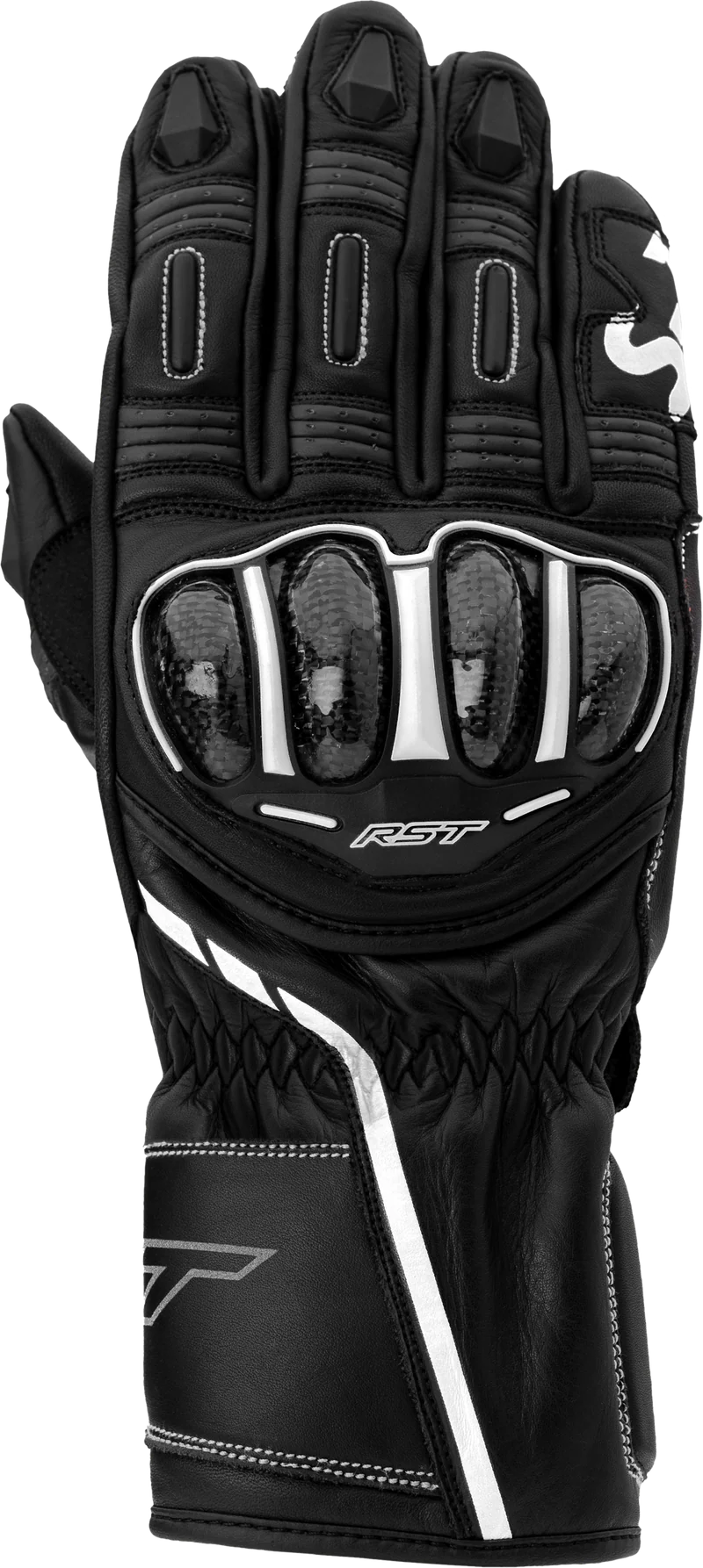 RST Ladies S1 Ce Glove Black/White Lg 556-3060008